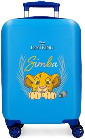 Il bagaglio a mano mimetico Simba con combinazione laterale e 4 ruote è realizzato in ABS, un materiale rigido e leggero.