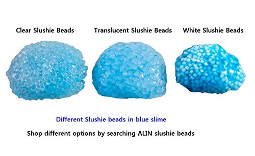Clear Slushie beads for Crunchy Slime, Crunchy Slime Beads, 12 oz (340g) 3-4mm FDA Food grade plastic fishbowl slime beads