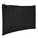 DALIX Bank Bags Money Pouch Securit Deposit Utility Zipper Coin Bag Black 2 Pack