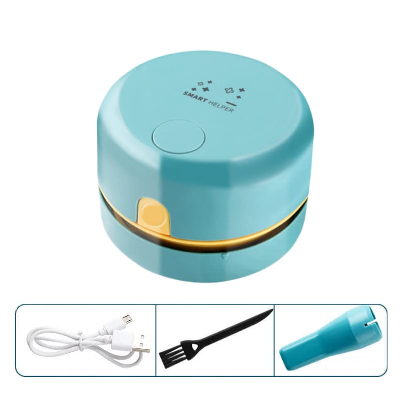 Desktop Vacuum Cleaner, Mini Tabletop Vacuum Cleaner Rechargeable Table dust Sweeper for Home, Car, School, Office, Cleaning Hairs, Crumbs, Ash, Dust. BOREAS