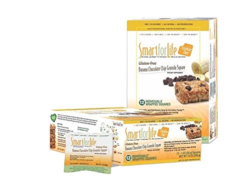 UPC 814032011145, Smart For Life Banana Chocolate Chip Granola Squares, 12-Count