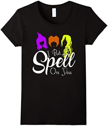 Womens I Put A Spell On You Halloween Shirt for Women XL Black