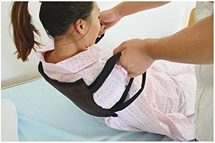 WE&amp;ZHE Get Up Auxiliary Zone Practical / Hemiplegia Nursing Shift Transfer Belt / Bed Care Supplies For Disabled Elderly , black
