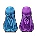 Silky Durag Headwraps (2PCS) with Extra Long Tail and Wide Straps for 360 Waves