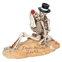 SUMMIT COLLECTION Beach Lovers - Love Never Dies Collectible Skeleton Themed Figurine