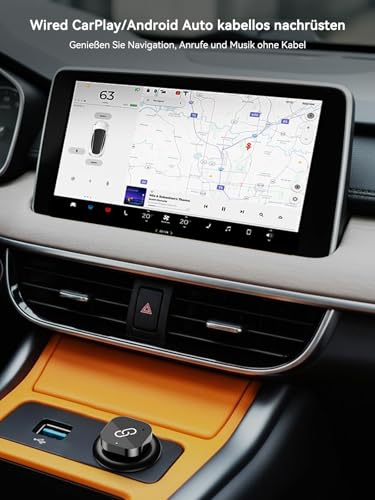 Spedal Wireless CarPlay & Android Car Adapter Type-C, 2026 Upgrade 5.8 GHz Super Fast, Plug & Play for iPhone & Android 10+, with Cable CarPlay Cars, Black