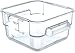 CFS 1072007 StorPlus Stackable Square Food Storage Container, 2 Quart Capacity, Clear (Pack of 6)