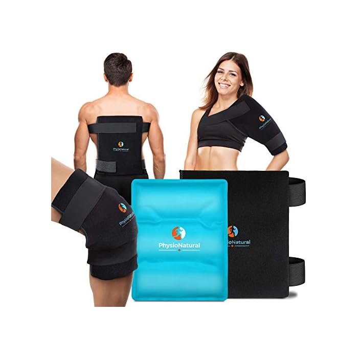 Universal Large Flexible Gel Ice Pack & Wrap - Cold Therapy for Your Hips, Shoulders, Elbow, Back, Knees – Instant Pain…