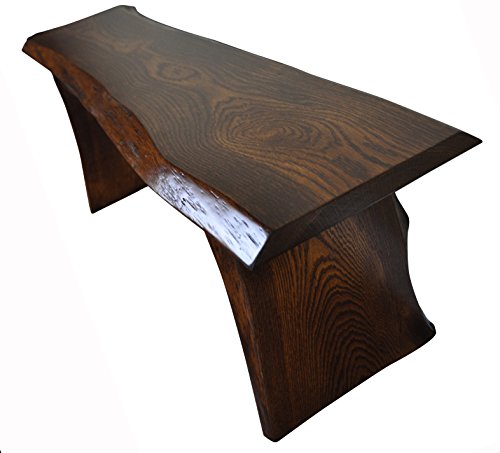 Live Edge Wooden Bench Solid Wood Dining Bench Rustic Home Decor Furniture Natural Edge Wooden Slab Bench 4 Long Oak Wood With Michaels Stain Buy Online In El Salvador At Desertcart