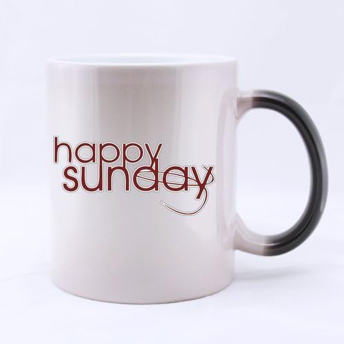 Amazon Com Funny Quotes Mug Happy Sunday Ceramic Morphing Mug Cup Coffee Mug Clothing Make one person happy each day, and in forty years you will have made 14,600 human beings happy for a little time, at least. funny quotes mug happy sunday ceramic