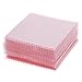 JUANYA 50pcs Jewelry Cleaning Cloth Polishing Cloth for Sterling Silver Gold Platinum (Pink)