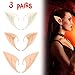 Cosplay Pixie Elf Ears Soft Pointed Tips Anime Party Dress Up Costume Masquerade Accessories Elven Vampire Fairy Ears (3 Pairs