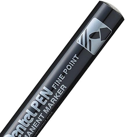 Pentel N50S Bullet Tip Permanent Marker - Black (Pack of 12), 1 count (Pack of 12) - Image 4