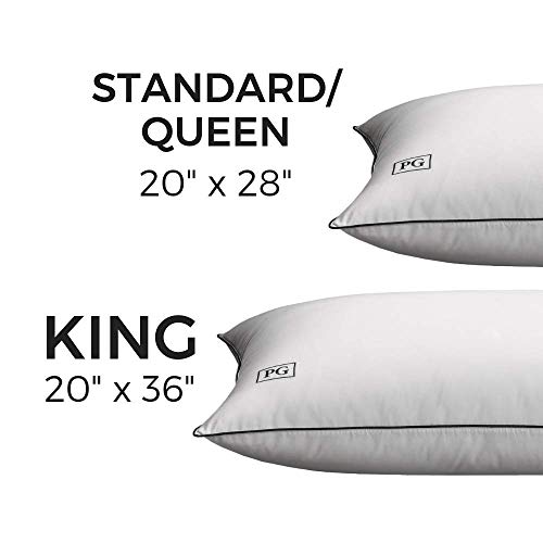 Pillow Guy White Down Side & Back Sleeper Overstuffed Pillow Certified