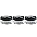 (Quantity: 12 Pieces) Beauticom 15G/15ML (0.5oz) Clear Round Jar with Black Lids for Cosmetics, Medication, Lab and Field Research, Beauty and Health Aids - BPA Free