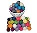 100% Wool 20mm Felt Balls | 0.8inch Pom Poms | Pure Wool Beads | Mixed Color | Felt Ball DIY (100 Felt Balls)