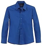 Studio 10 Big Boy's Slim Fit Long Sleeve Solid Stretch Dress Shirt