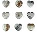 Picasso Jasper Stone Puffed Heart Shaped Rock