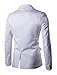 uxcell Men's Notched Lapel Button Slim Fit Casual Lightweight Sport Coats Blazer 40 White