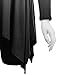 Made by Johnny MBJ Womens Ombre V neck Long Sleeve Pleats Tunic Top XXL BLACK