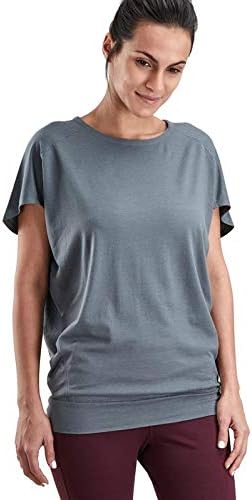 Womens Yoga Organic Cotton Modal Blouson Top with Waist Band