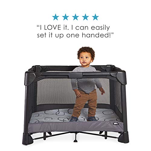 4moms Breeze Plus Portable playard with Removable Bassinet and Changing Station - Easy one Push Open, one Pull Close, from The Makers of The mamaRoo - Thumbnail 5