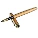 Natural Handcrafted Bamboo Fountain Pen Set with Ink Refill Converter, Business Signature Calligraphy Pens, Luxury Fine Gift Pens, Smooth and Easy Writing for Office School with Gift Box - no Ink