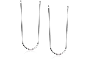 Wevdn 2 PCS Car Radio Removal Tool, U-Shaped Automotive Radio Disassembly Pry Tool Kit, Stainless Steel Stereo CD DVD Host Release Removal Tool for Most Vehicles, Car Accessories