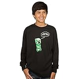 Minecraft Creepers Gonna Creep Boys 8-20 Long Sleeve Tee