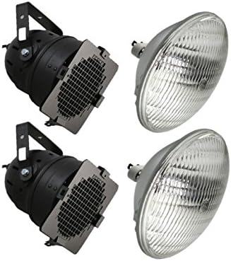 2 x Black PAR 56 300W Stage Lantern Light inc 300W Lamp