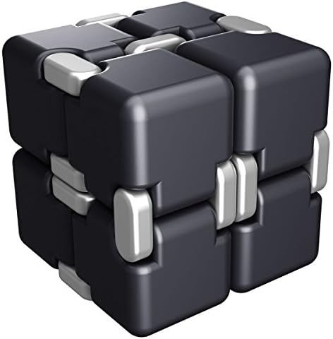 Fidget Cube Infinite Cube Toys - DOULINE Pressure Reduction Toys,Relieves ADHD Anxiety and Boredom ,Kill Time artifact (black/gray)