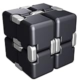 DOULINE Fidget Cube Infinite Cube Toys Pressure Reduction Toys,Relieves ADHD Anxiety and Boredom,Kill Time artifact (black/gray)