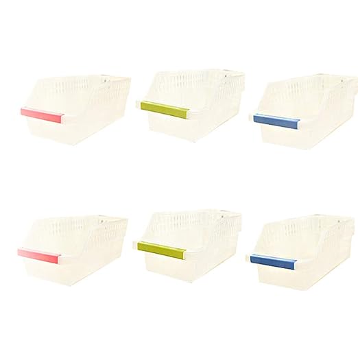 Nevera Almacenamiento Cesta Inicio plástico Caja de Almacenamiento ...