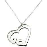 100% Pure Tin 10 Year Wedding Anniversary Necklace - Heart Shaped with 10 Year Cut Out Design