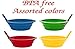 Green Direct Sippy Bowl With Straw and Spoons | 22 Ounce Plastic Cereal Bowls With Straws BPA Free Assorted Color | Built-in Straw Bowl Blue Red Green Yellow Pack of 4