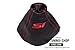 The Tuning-Shop Ltd Fits Honda Civic Si 06-11 Sedan Coupe Fa Acura Csx Black Leather Shift Boot Shift Boot Custom Embroidery Si Red Stitching