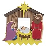 HAPPY DEALS ~ Christmas Nativity Craft Kits - Kids Foam Holiday Craft kit - Makes 24 Jesus Manger Ornaments