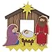 HAPPY DEALS ~ Christmas Nativity Craft Kits - Kids Foam Holiday Craft kit - Makes 24 Jesus Manger Ornaments
