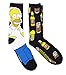 The Simpsons Homer Simpson Men's Casual Crew Socks, 2-Pack, 6-12