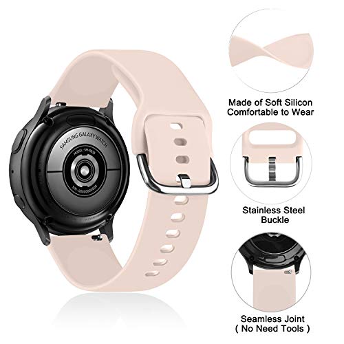 6 Pack Sport Bands for Samsung Galaxy Watch Active 2 40mm 44mm & Active 40mm & Galaxy Watch 3 41mm & Galaxy Watch 42mm… - Image 3