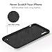 TORRAS [Love Series iPhone X Case 2017 (ONLY), Liquid Silicone Gel Rubber Shockproof Case Soft Microfiber Cloth Lining Cushion Compatible with iPhone X (2017), Black
