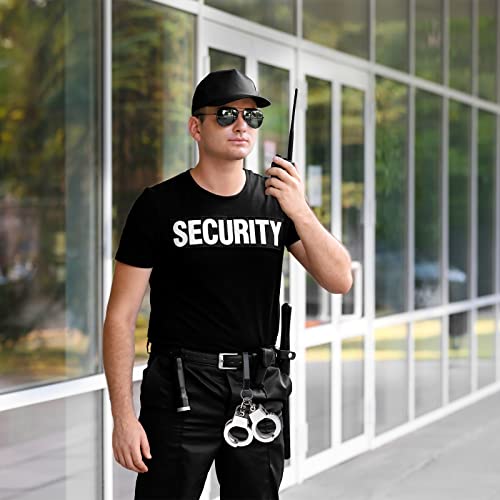 GYGYL 2 Pack Tactical Stealth Key Ring Holder for Police and Fire Agencies Duty Belt, Quick Release Key Holder with 2 Detachable Keyring for Max 2.25 Inch Belt-Silvery