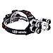 LED Headlamp,8000 Lumen Bright Headlight,4 Modes with Rechargeable Batteries,Waterproof HeadTorch for Camping, Hiking, Hunting,Fishing, Running