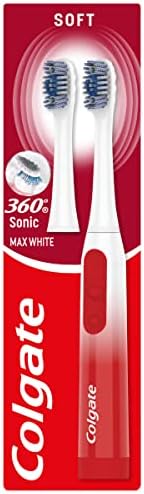 Colgate 360 Sonic Max White Battery Powered Toothbrush Cleans in 4 Ways ...