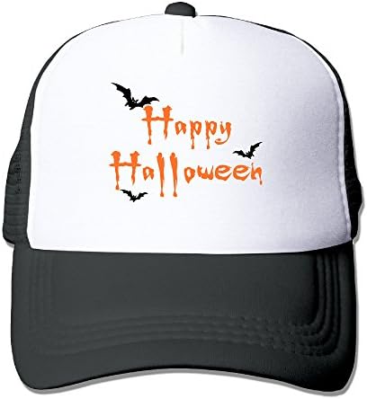 Happy Halloween Bat Creepy Logo Trucker Hat Snapback Cap