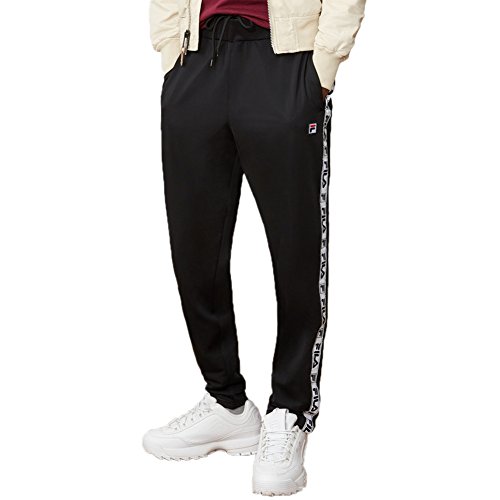 Fila Men's Tag Tricot Pants, Black, 4XL