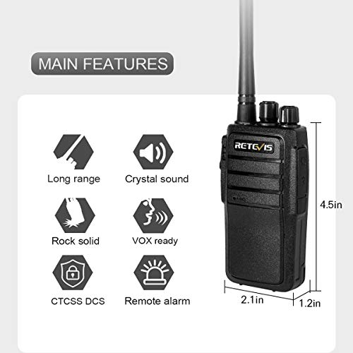 Retevis RT21 Walkie Talkies for Adults, 2 Way Radio Long Range, Two Way