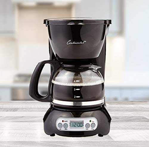 Continental Electric CP43929 Digital Ice Cream Machine, Small, Black