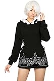 2B Hoodie Sweatshirt Pullover Cosplay Costume for Girls L
