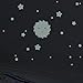 Wandkings® Glow-in-The-Dark Decals Sun, Moon & Stars XL Set 114 stickers on 2 US letter sheets (each 8.3 x 11.7 inch)